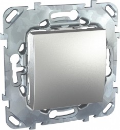 Одноклавишный кнопочный выключатель Schneider Electric Unica Class Top алюминий MGU5.206.30ZD