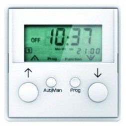 Таймер Berker Q.1 полярная белизна с эффектом бархата, с дисплеем 17366089