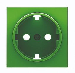 Накладка ABB Sky Зеленый для розеток 2Р+Е SCHUKO 2CLA858880A1001 8588 VD