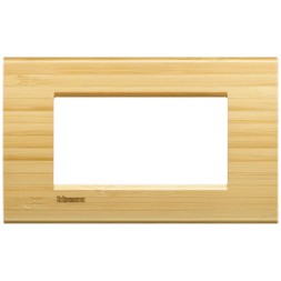 Рамка Bticino LivingLight Квадрат Бамбук 4 модуля LNA4804LBA