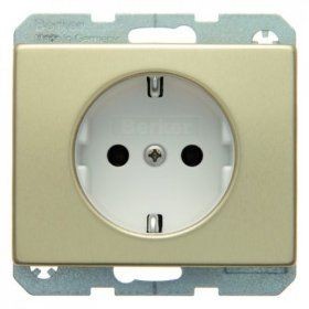 Штепсельная розетка Berker Arsys золотой металл SCHUKO 47140002