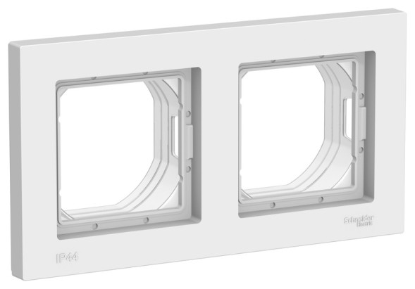 Рамка Schneider Electric Atlasdesign Белый 2 поста ATN440102