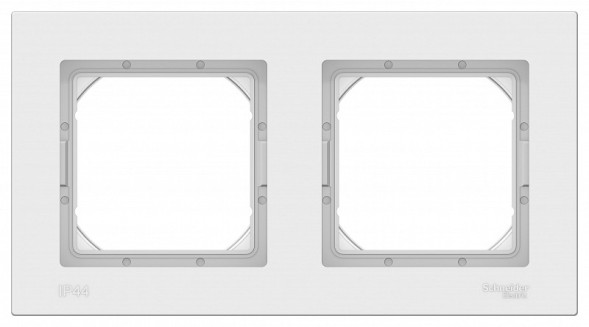 Рамка Schneider Electric Atlasdesign Белый 2 поста ATN440102