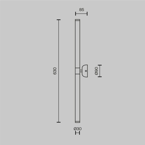 Настенный светильник (бра) Maytoni MOD106WL-L16W3K