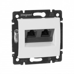 Розетка компьютерная Legrand Valena Белый (RJ45) 2-ая 5 кат UTP 774231