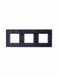 Рамка ABB Zenit Графит 3 поста 2CLA227300N3801 N2273 CF