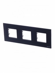 Рамка ABB Zenit Графит 3 поста 2CLA227300N3801 N2273 CF