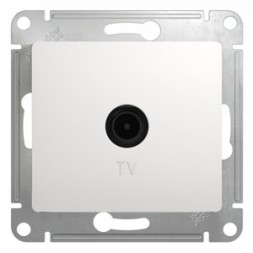 TV Розетка оконечная 1DB, механизм Schneider Electric Glossa Белый GSL000191
