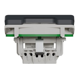 Механизм розетки Schneider Electric 2П+3 с крышкой Mureva Styl IP55 Антрацит MUR36134
