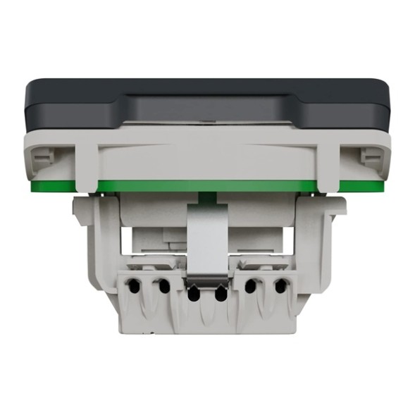 Механизм розетки Schneider Electric 2П+3 с крышкой Mureva Styl IP55 Антрацит MUR36134