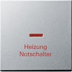 Клавиша Gira Event Алюминий &quot;Аварийный выключатель отопления&quot; 067826