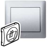 Лицевая панель Legrand Galea Life алюминий для розетки аккустической 771300