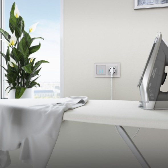 Умный сенсорный выключатель двухклавишный Werkel W4520606