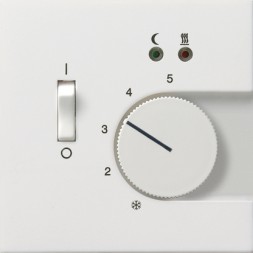 Терморегулятор Gira F100 Белый с подогревом пола 0394112