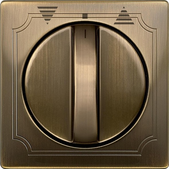 Центральная плата Merten Artec античная латунь выключатель управления жалюзи поворотного, System Design MTN319243