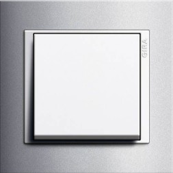 Рамка Gira Event Алюминий / Белый 1 пост 0211326