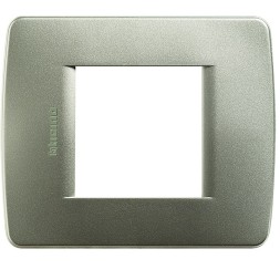 Рамка Bticino LivingLight Air двухмодульная зеленый металлик C4802VM