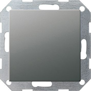 Заглушка Gira E22 Сталь с опорной платой 026820