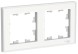 Рамка AtlasDesign ART 2-ная для декоративных вставок (основной цвет -белый) Schneider Electric ATN200102