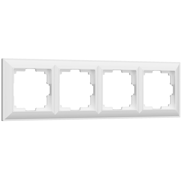 Рамка из пластика на 4 поста Fiore белый W0042201