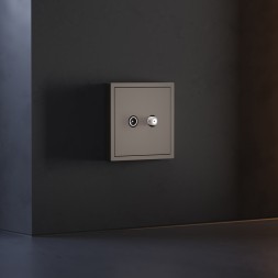 Накладка для розетки телевизионной оконечной TV+SAT, S70 (капучино)