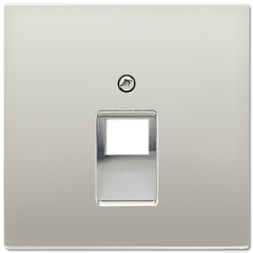 Накладка Jung LS серия Edelstahl 1-ой наклонной ТЛФ/комп розетки ES2969-1UA