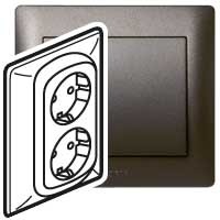 Лицевая панель Legrand Galea Life для розетки 2х2-клавишного французский стандарт 771535