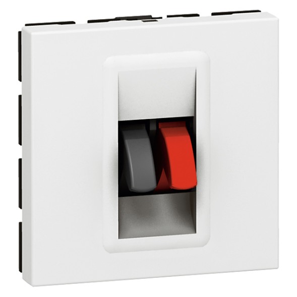 Розетка Legrand Mosaic для колонок 2 модуля 078751