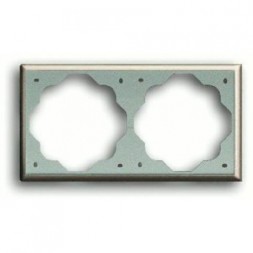 Рамка ABB Impuls Шампань металлик 2 поста 2CKA001754A2528 1722-79