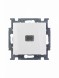 Механизм переключателя ABB Basic 55 альпийский белый одноклавишный 1-полюсного выключателя с клавишей с линзой подсветки с неоновой лампой 2CKA001012A2153 2006/1 UCGL-94-507