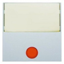 Клавиша Berker S.1 с 5 прилагаемыми линзами и большим полем для надписи полярная белизна, матовый 16961909