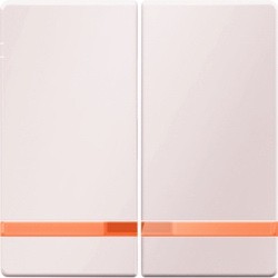 Клавиши Berker Q.1 белый с эффектом бархата, с оранжевой линзой 16276082