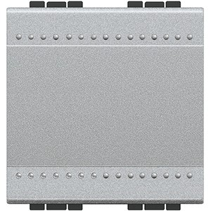 Кнопка Bticino Living Light Алюминий с винтовыми клеммами 2 модуля NT4005M2N
