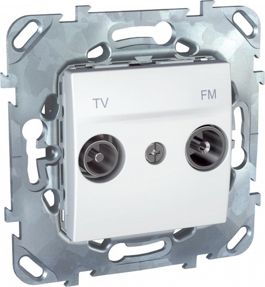 TV\FM розетка Schneider Electric Unica белый 1очная MGU5.451.18ZD