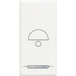 Кнопка Bticino Axolute Белый 1Р (NO) 16 А 250 В~ – 2 модуля HD4055B