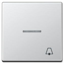 Клавиша Jung A серия Алюминий с окошком, символ &quot;ключ&quot; A590KO5KAL