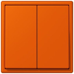 Клавиша Jung Les Couleurs® Le Corbusier orange vif для двухклавишного выключателя LC9954320S