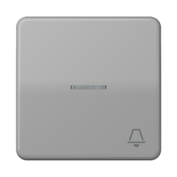 Клавиша Jung CD серия серая 1-я с/п с символом &quot;ЗВОНОК&quot; CD590KO5KGR