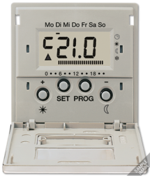 Дисплей термостата Jung LS серия алюминий с таймером(мех. UT238E) ALUT238D