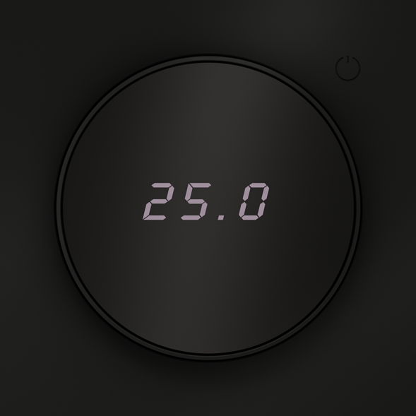Терморегулятор электронный VOLTUM S70 с индикацией и датчиком, для теплого пола, (черный матовый)