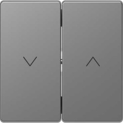 Клавиша-кнопка для жалюзи Merten D-Life нержавеющая сталь MTN3855-6036