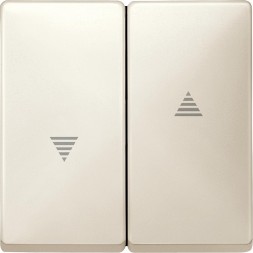 Клавиша Merten Artec бежевый х2 для жалюзи и кноп. MTN411544