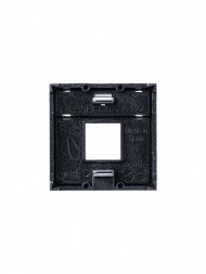 Накладка для 1-го суппорта/разъёма ABB Zenit серебристый типа 2017... и/или 2018... 2-модульная 2CLA221810N1301 N2218.1 PL