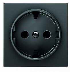 Накладка ABB Sky Чёрный бархат для розеток 2Р+Е SCHUKO 2CLA858800A1501 8588 NS