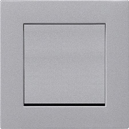 Рамка Gira E2 Алюминий установочная для монтажа заподлицо 1-постовая 0211255