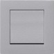 Рамка Gira E2 Алюминий установочная для монтажа заподлицо 1-постовая 0211255