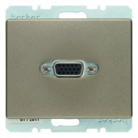 Розетка VGA AS Berker Arsys светлая бронза 3315409011