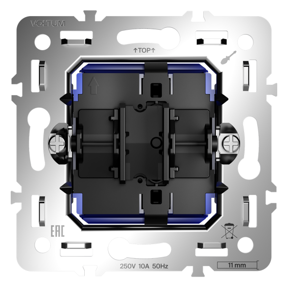 Механизм выключателя одноклавишного 10А, S70