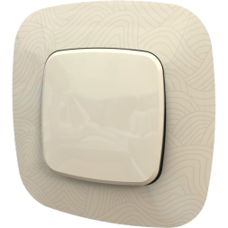 Рамка Legrand Valena Allure Тиснение бежевый 1 пост 754381