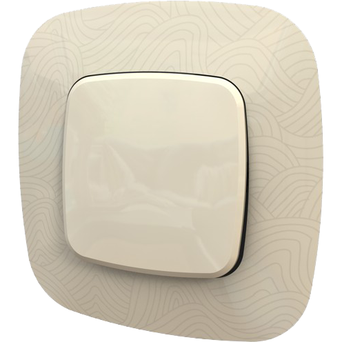 Рамка Legrand Valena Allure Тиснение бежевый 1 пост 754381